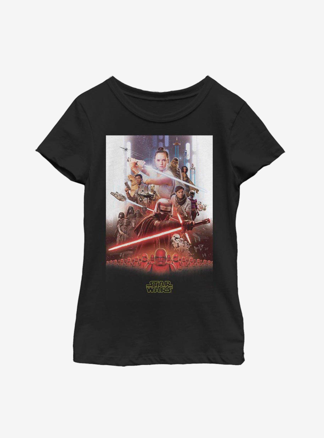 Star Wars Episode IX The Rise Of Skywalker Final Poster Youth Girls T-Shirt, , hi-res