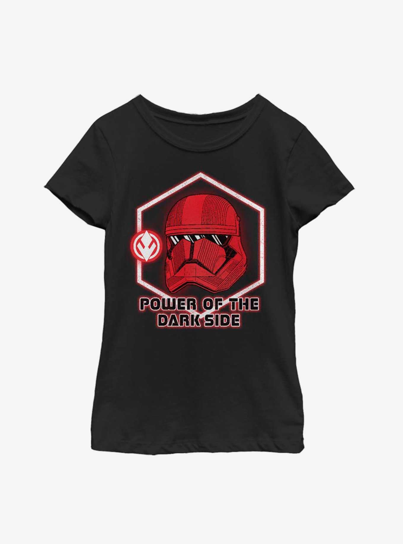 Star Wars Episode IX The Rise Of Skywalker Power of the Dark Side Youth Girls T-Shirt, , hi-res