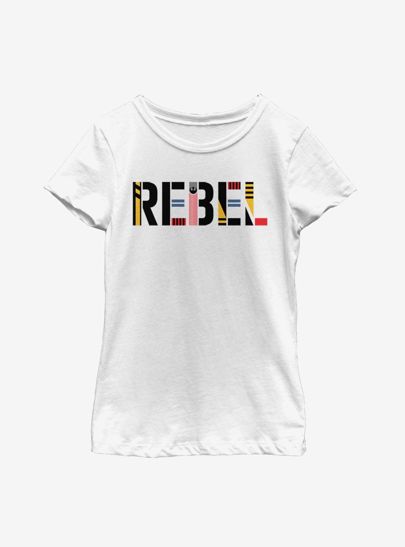 Star Wars Episode IX The Rise Of Skywalker Rebel Simple Youth Girls T-Shirt, , hi-res