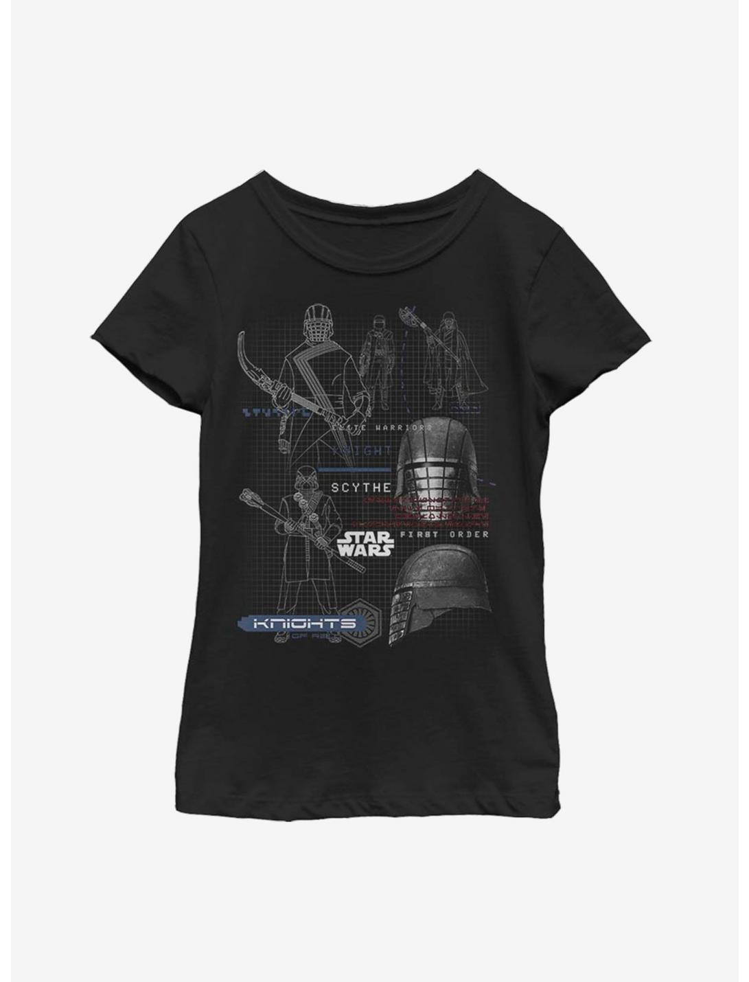 Star Wars Episode IX The Rise Of Skywalker Ren Specs Youth Girls T-Shirt, BLACK, hi-res