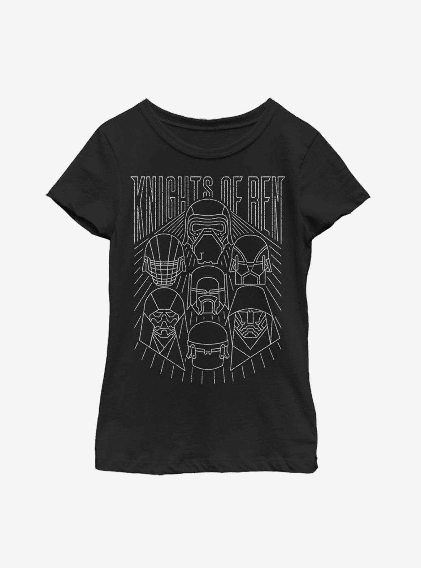 Star Wars Episode IX The Rise Of Skywalker Knights Of Ren Helmets Youth Girls T-Shirt, , hi-res