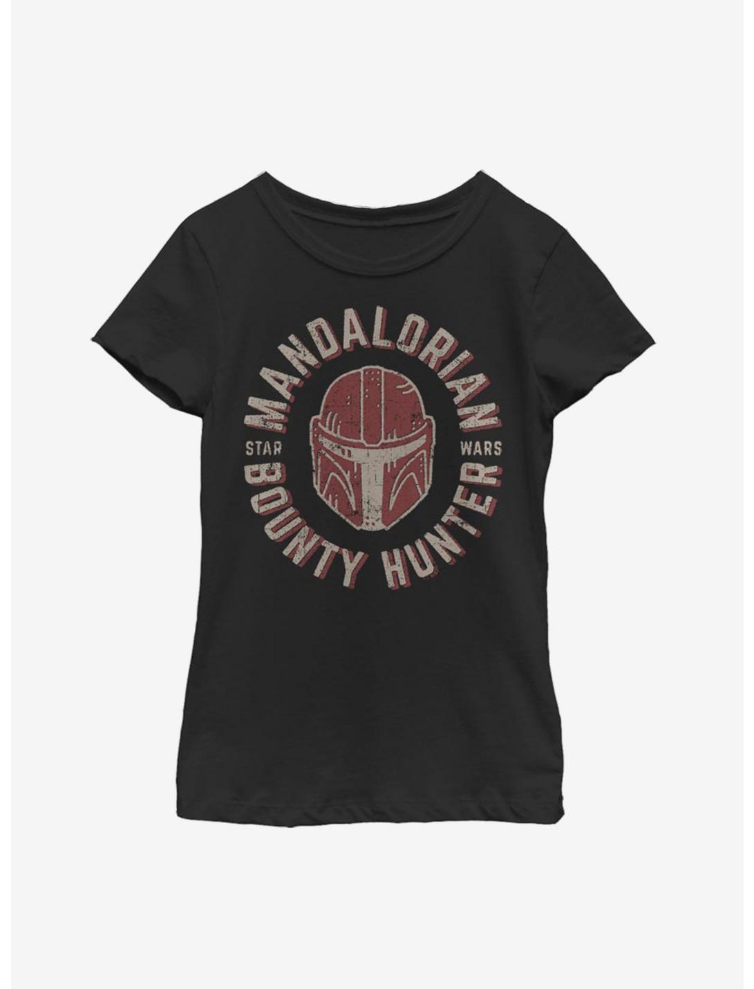 Star Wars The Mandalorian Lone Wolf Youth Girls T-Shirt, BLACK, hi-res