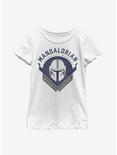 Star Wars The Mandalorian Crest Youth Girls T-Shirt, WHITE, hi-res