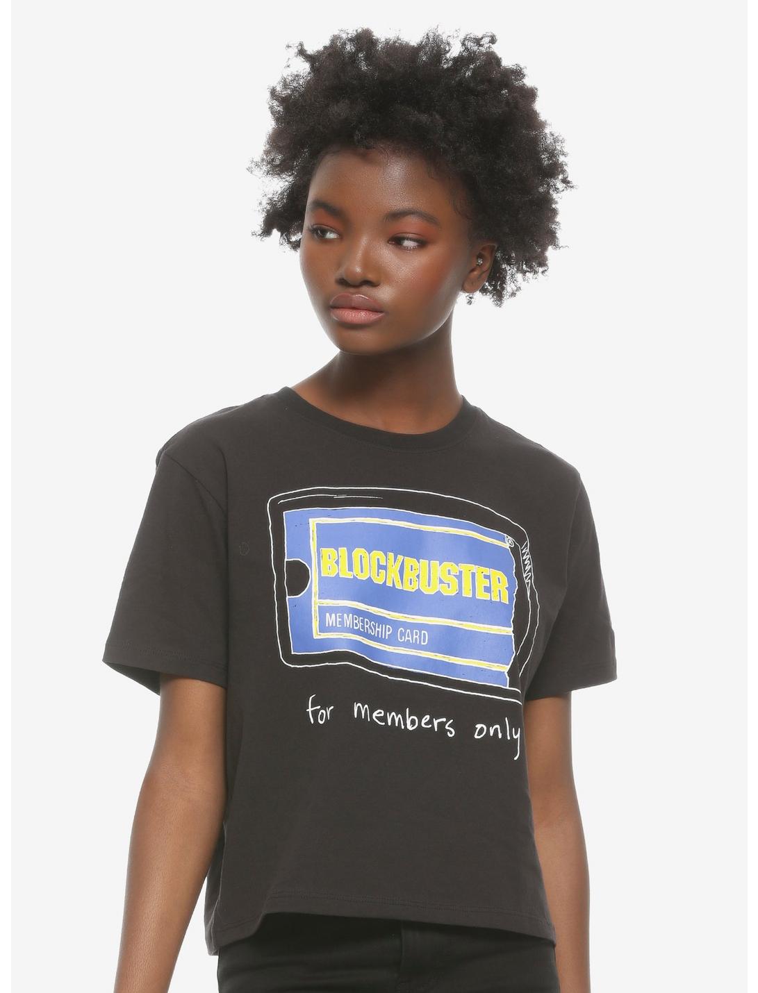 Blockbuster Membership Card Girls Crop T-Shirt, MULTI, hi-res