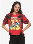 Marvel The Amazing Spider-Man Tie-Dye Girls Crop T-Shirt, MULTI, hi-res