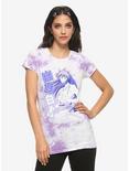 Yu Yu Hakusho Yoko Kurama Purple Tie-Dye Girls T-Shirt, MULTI, hi-res