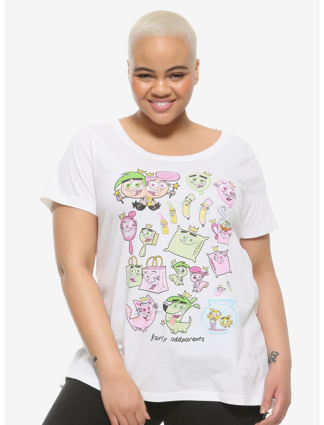 The Fairly Oddparents All Shapes & Sizes Girls T-Shirt Plus Size, MULTI, hi-res