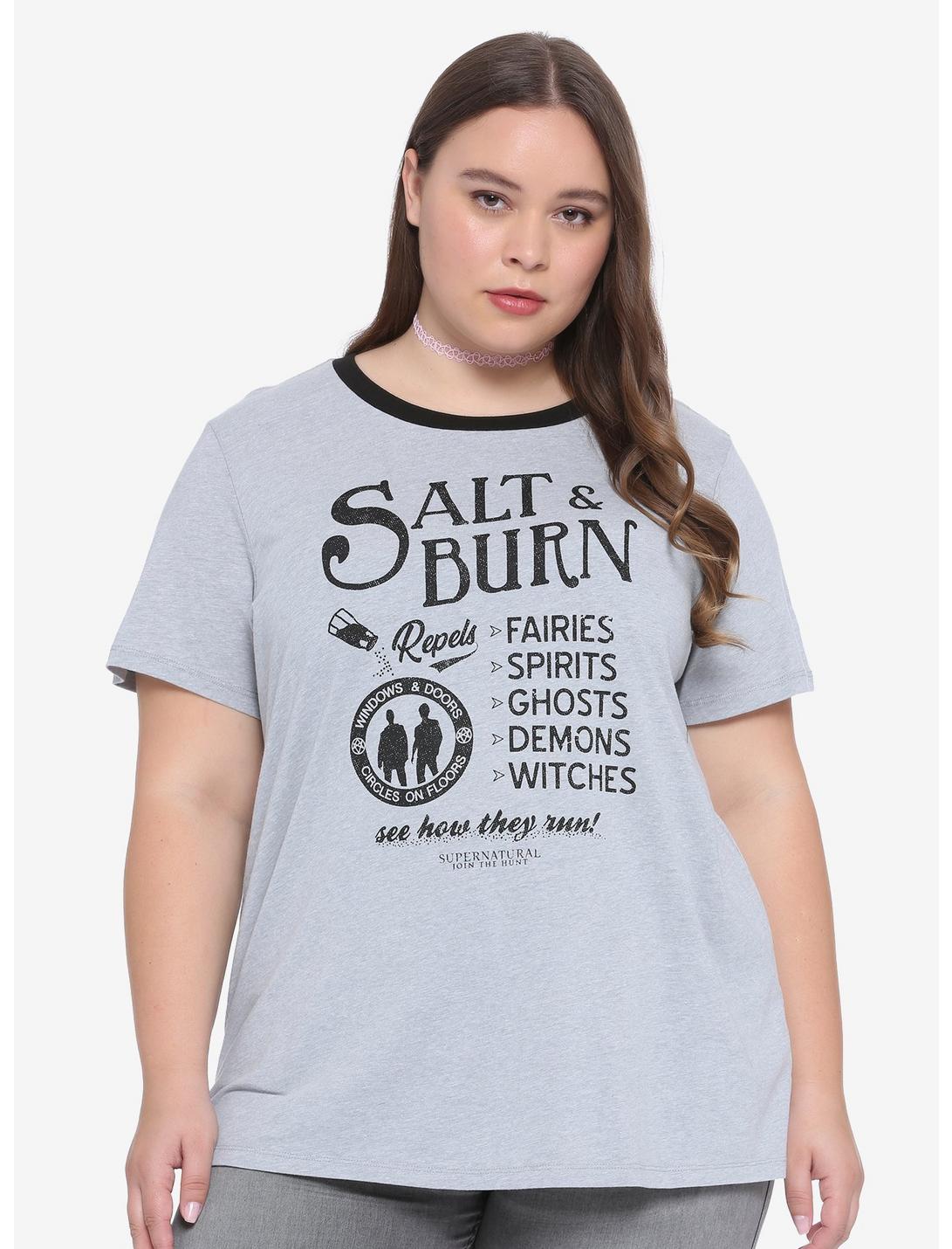 Supernatural Salt & Burn Ad Girls T-Shirt Plus Size, MULTI, hi-res