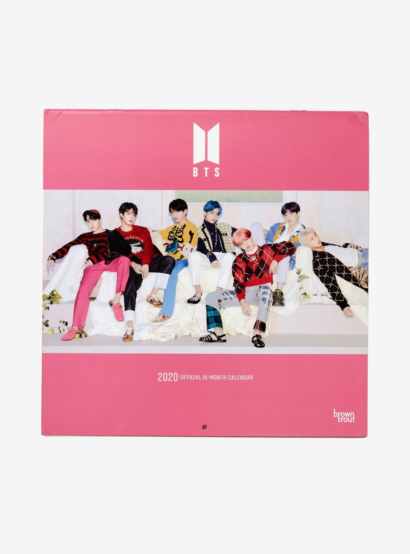 BTS 2020 16 Month Large Wall Calendar | Hot Topic