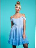Her Universe Disney Cinderella Princess Cold Shoulder Dress, ICE BLUE, hi-res