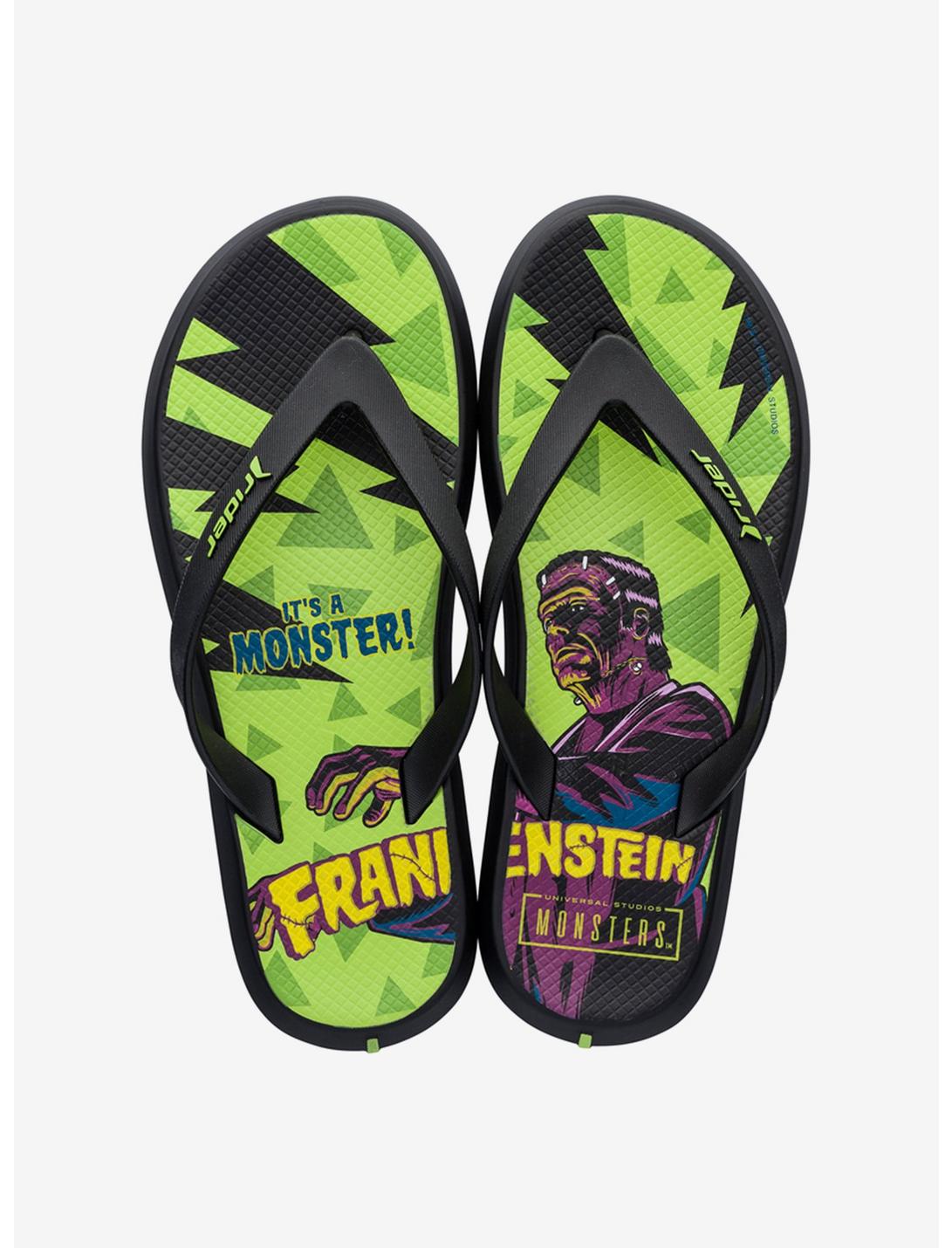 Frankenstein Rider Monsters Flip Flop Sandal, GREEN, hi-res
