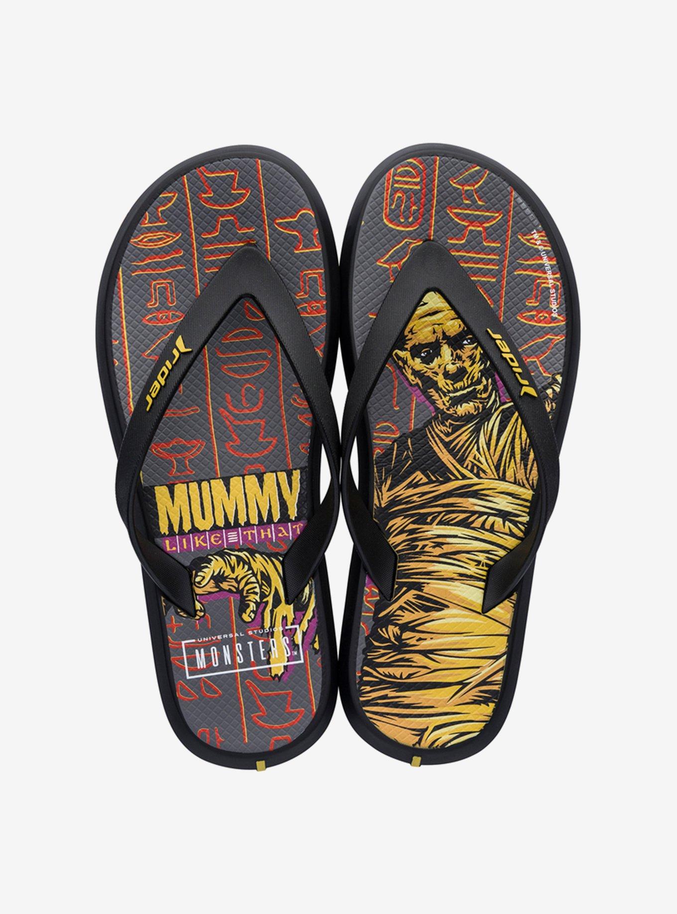 Mummy Rider Monsters Flip Flop Sandal, BLACK, hi-res