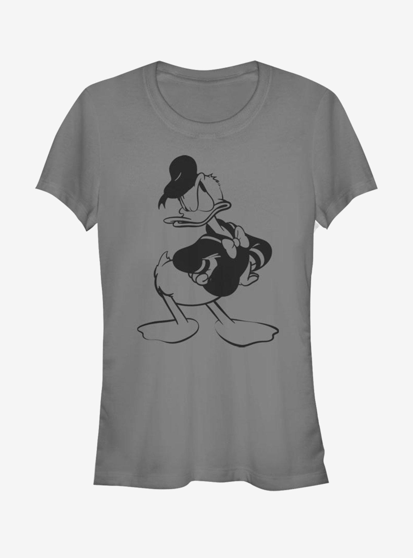 Disney Donald Duck Old Print Donald Girls T-Shirt, CHARCOAL, hi-res