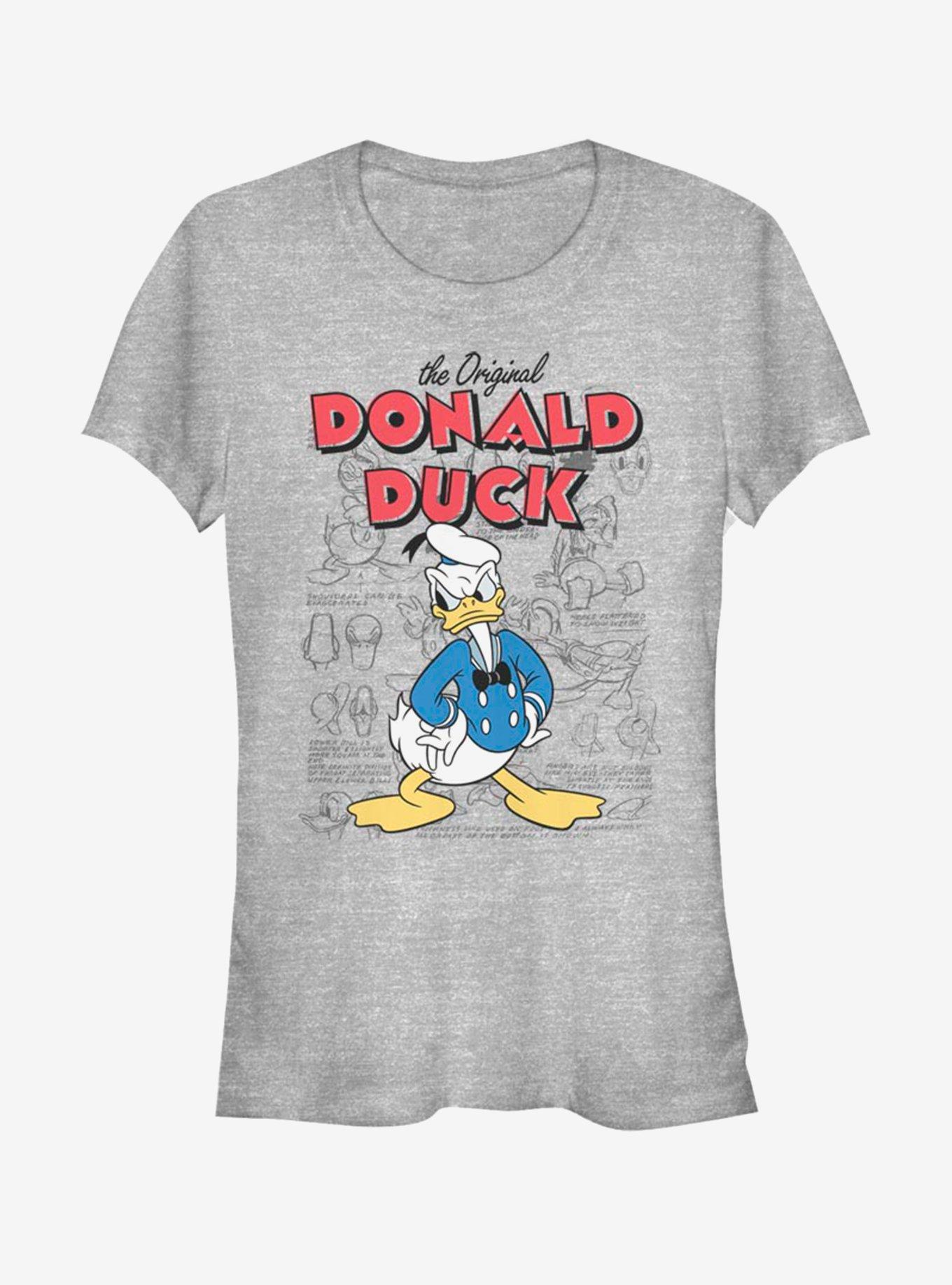 Disney Donald Duck Original Donald Sketchbook Girls T-Shirt, ATH HTR, hi-res