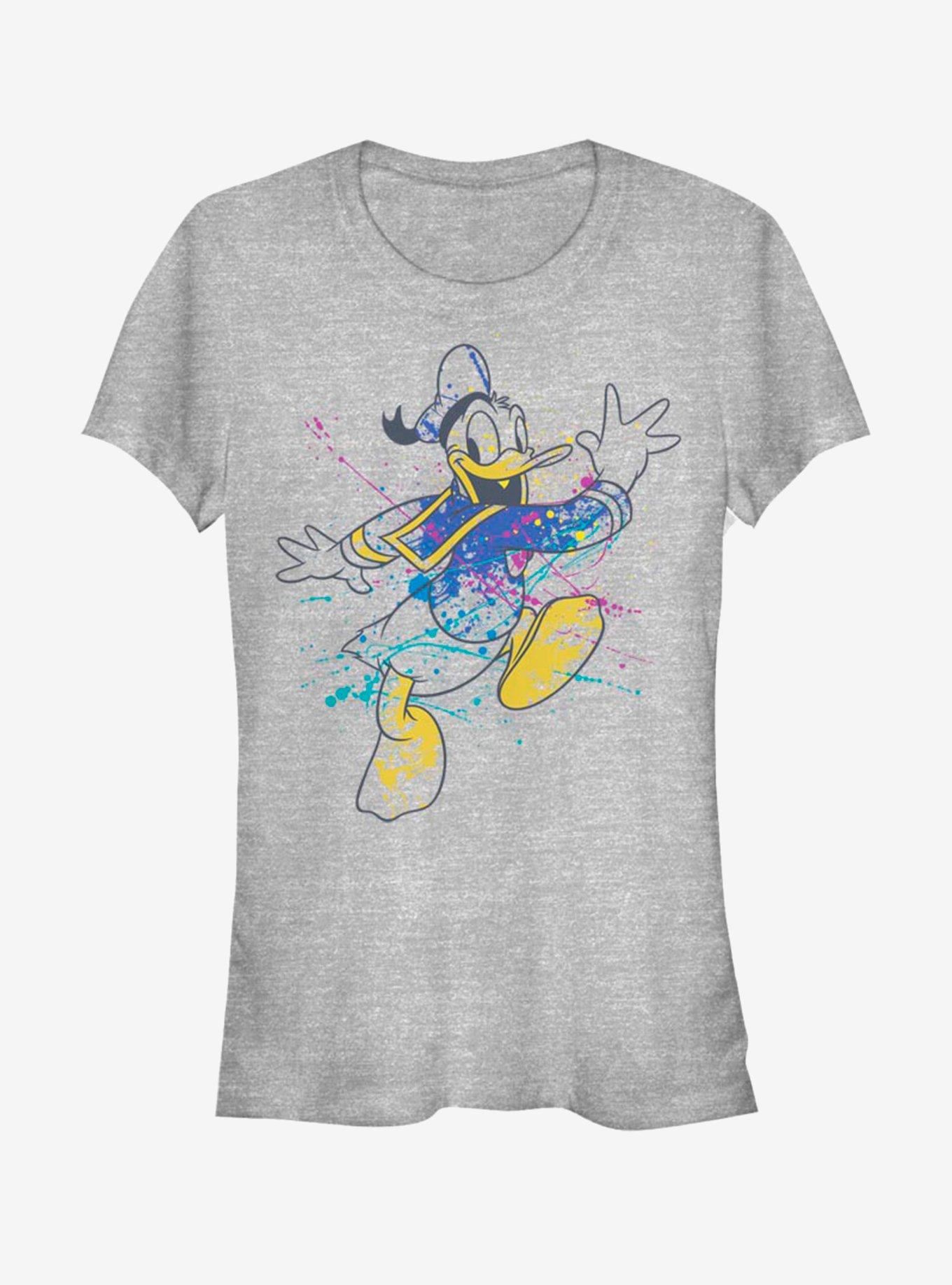Disney Donald Duck Splatter Donald Girls T-Shirt, ATH HTR, hi-res