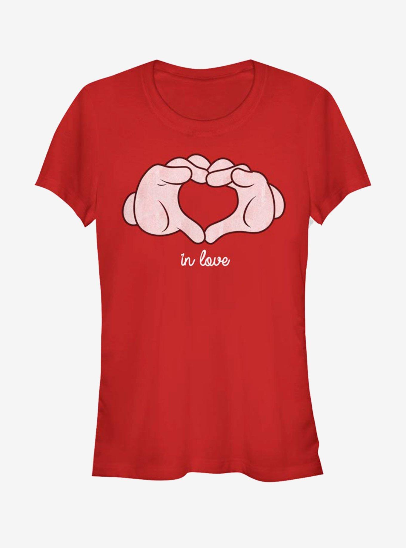 Disney Mickey Mouse Glove Heart Girls T-Shirt, , hi-res