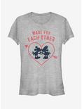 Disney Mickey Mouse Heart Polka Dot Silhouette Girls T-Shirt, ATH HTR, hi-res