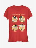 Disney Mickey Mouse Kung Fu Four Up Girls T-Shirt, RED, hi-res