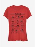 Disney Mickey Mouse Kung Fu Mickey Girls T-Shirt, RED, hi-res