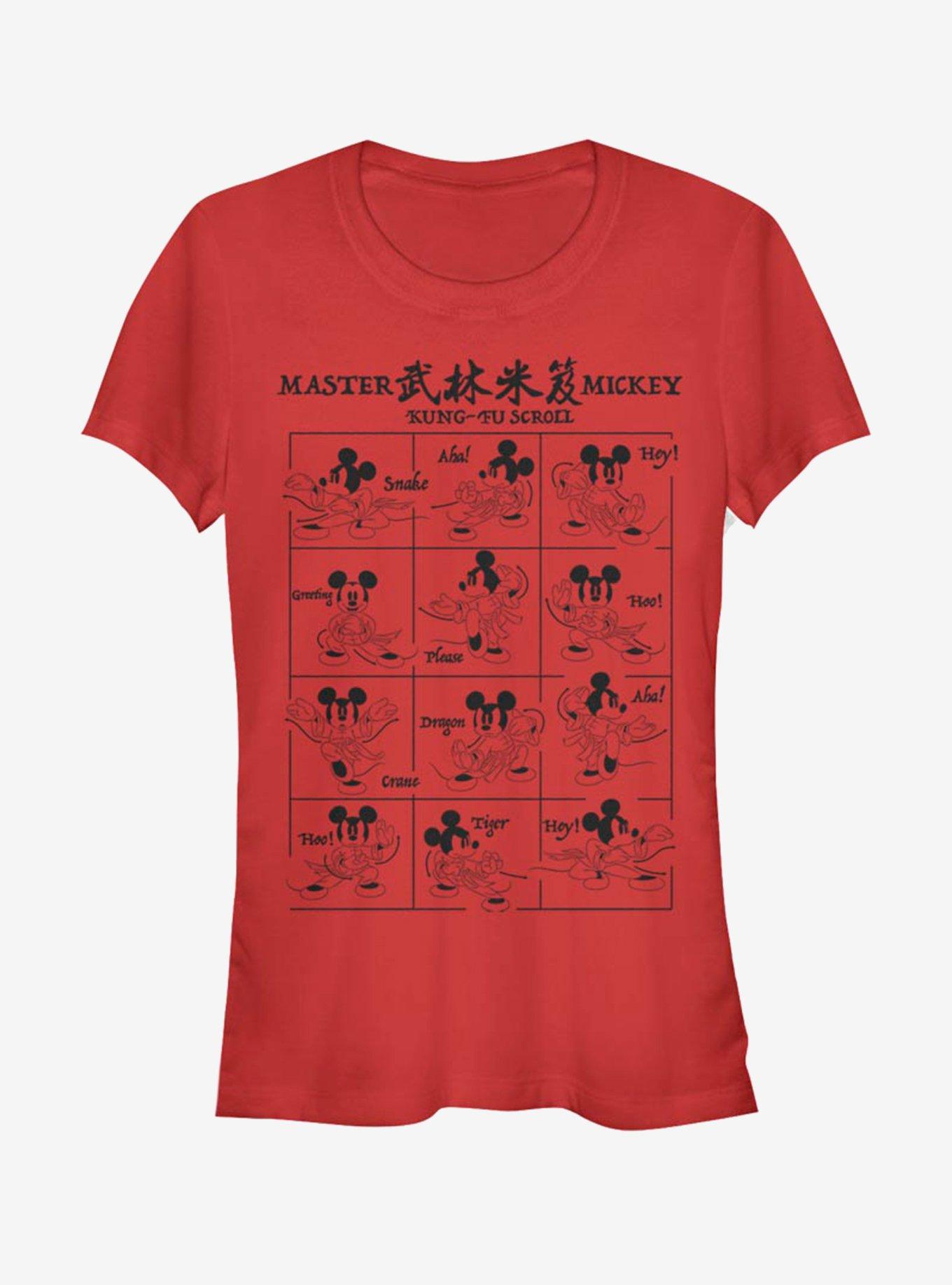 Disney Mickey Mouse Kung Fu Mickey Girls T-Shirt, RED, hi-res