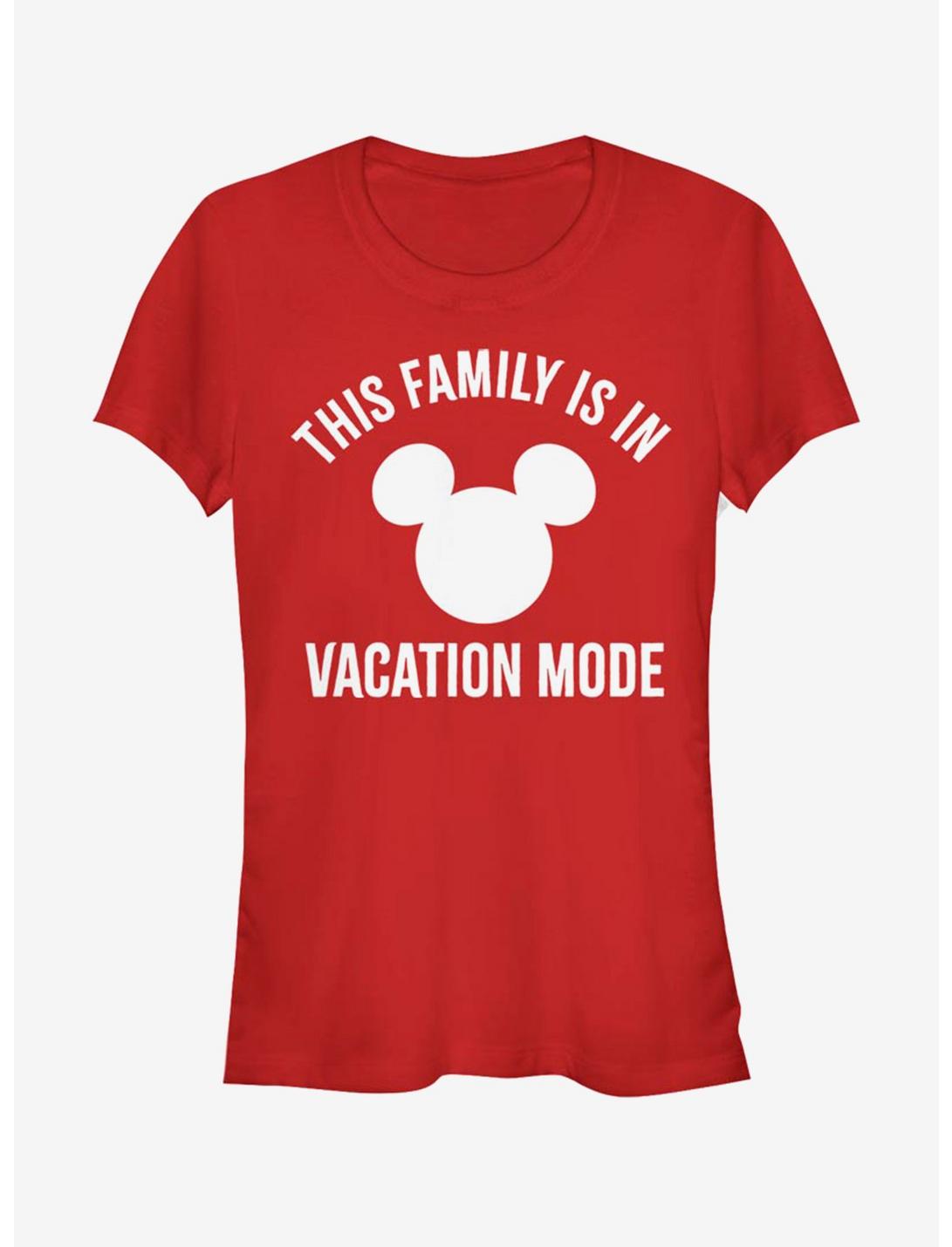 Disney Mickey Mouse Vacation Mode Girls T-Shirt, RED, hi-res