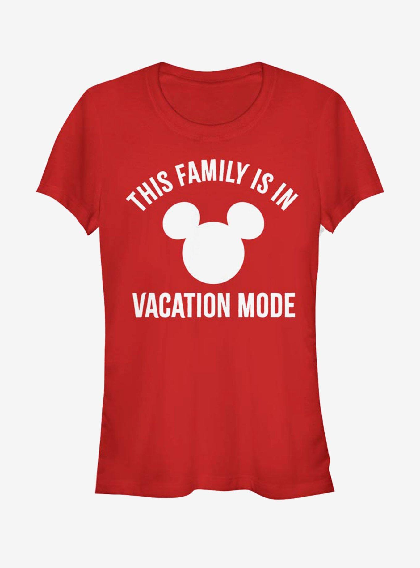 Disney Mickey Mouse Vacation Mode Girls T-Shirt, RED, hi-res