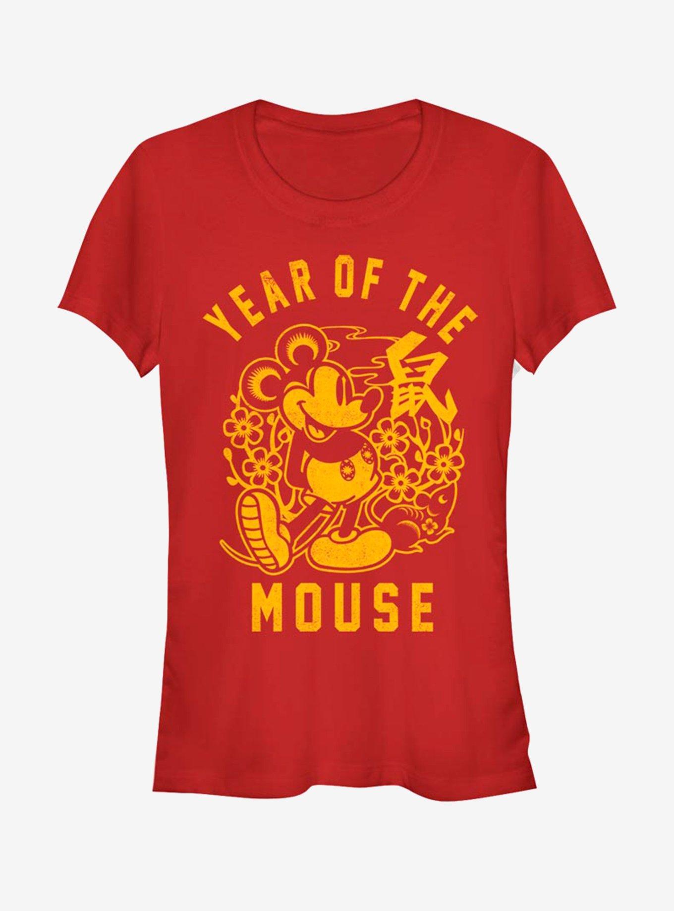 Disney Mickey Mouse Year Of The Mouse Girls T-Shirt, RED, hi-res