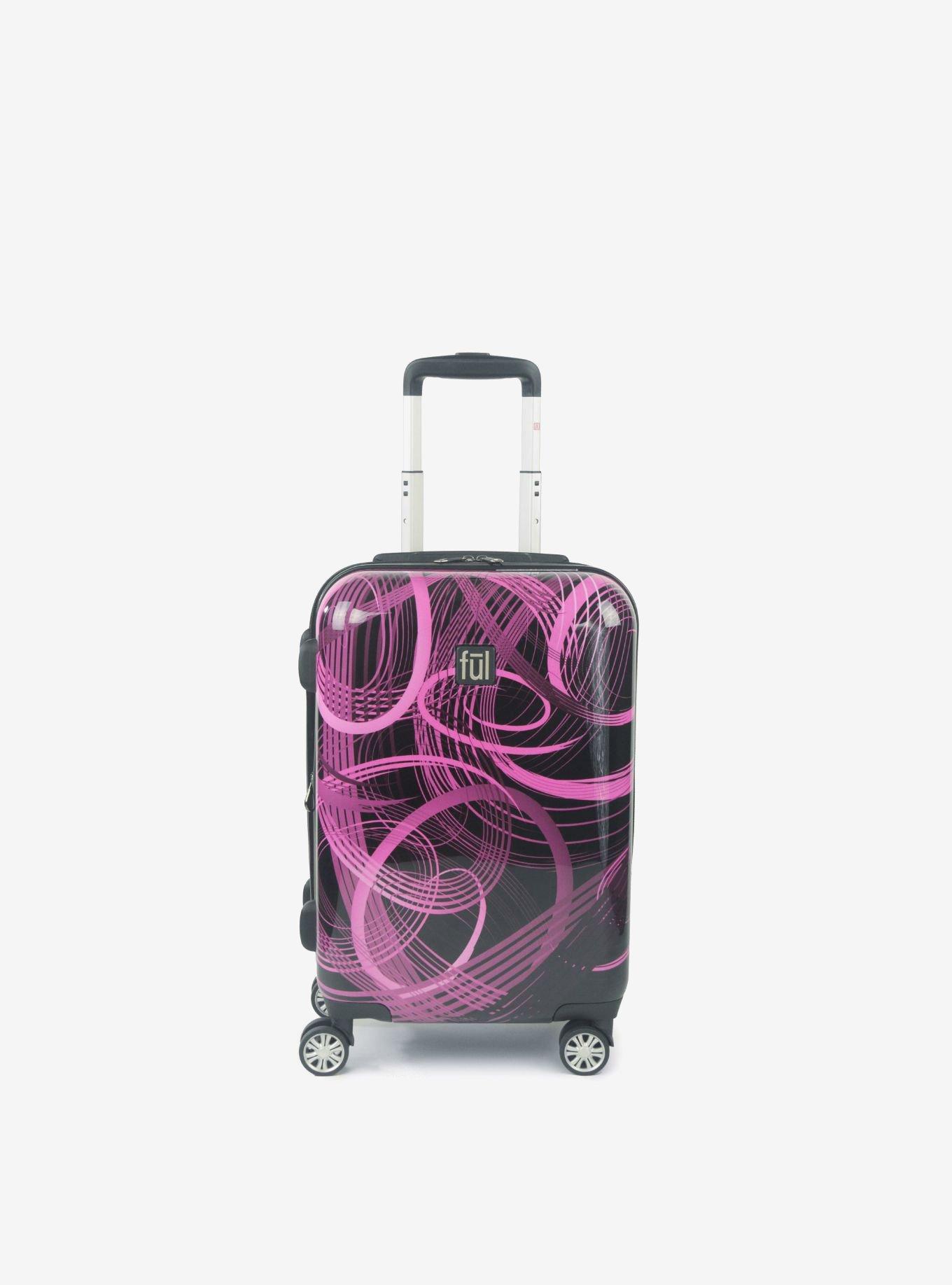 FUL Atomic 20 Inch Expandable Spinner Rolling Luggage Suitcase, , hi-res