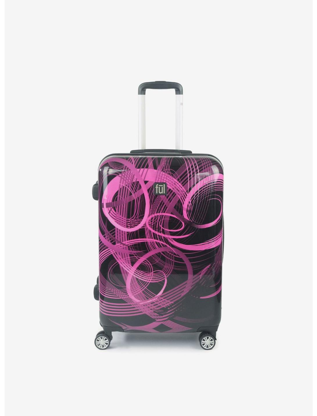 FUL Atomic 24 Inch Expandable Spinner Rolling Luggage Suitcase, , hi-res