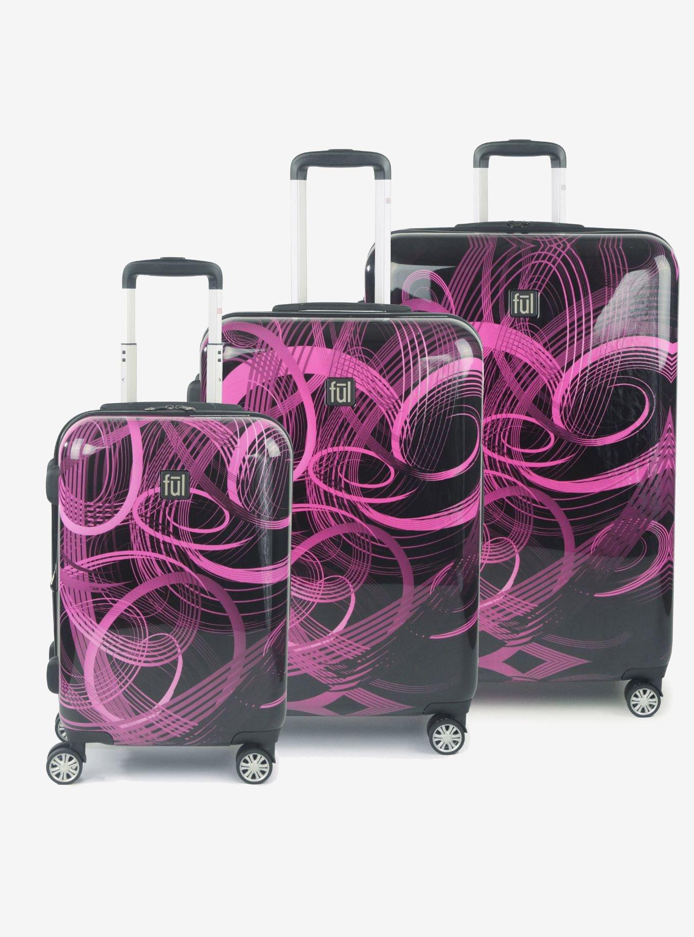 FUL Atomic Spinner Rolling Luggage Suitcase Nested 3 Piece Luggage Set, , hi-res
