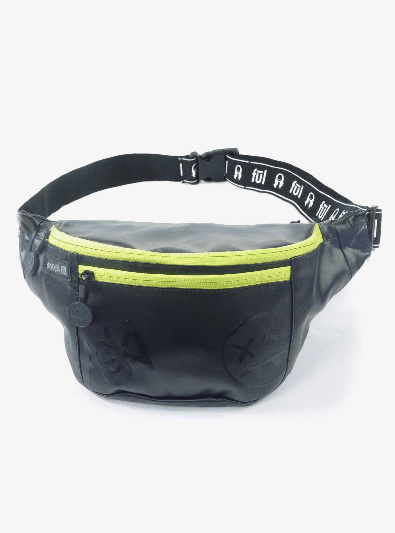 Steve Aoki FUL FANG Black and Neon Green Crossbody Bag, , hi-res