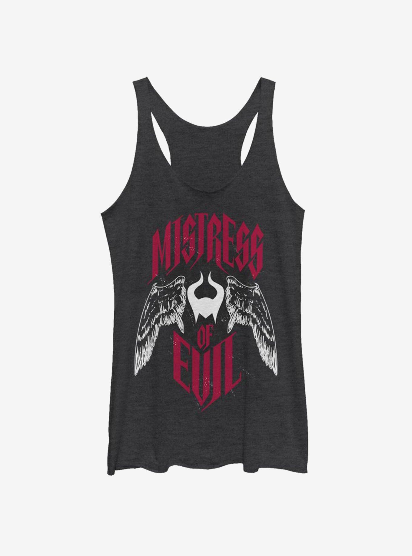 Disney Maleficent: Mistress Of Evil With Wings Womens Tank Top, BLK HTR, hi-res