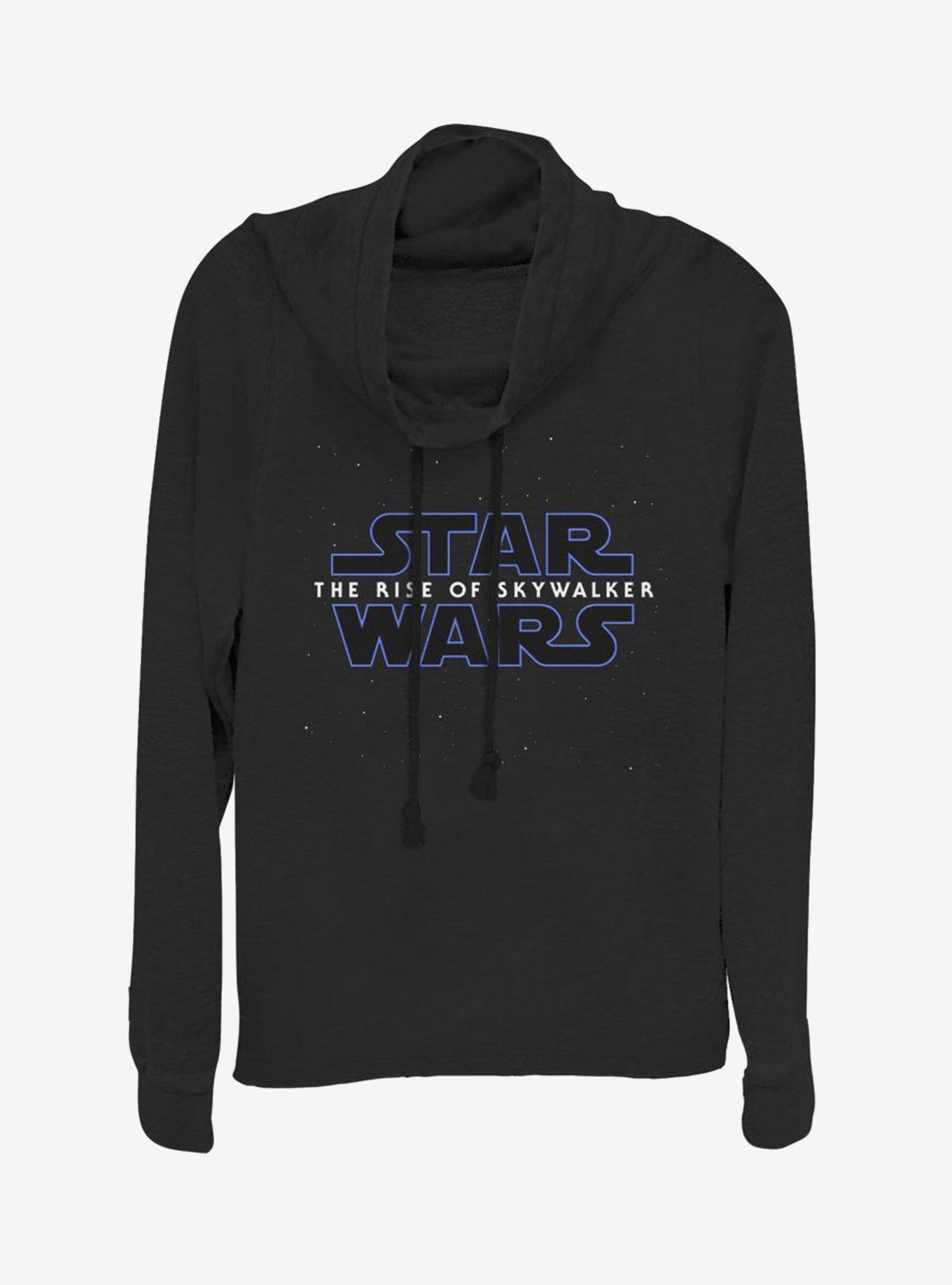 Star Wars Episode IX The Rise Of Skywalker Classic Galaxy Logo Cowlneck Long-Sleeve Womens Top, , hi-res