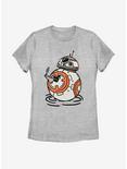 Star Wars Episode IX The Rise Of Skywalker BB-8 Doodles Womens T-Shirt, ATH HTR, hi-res