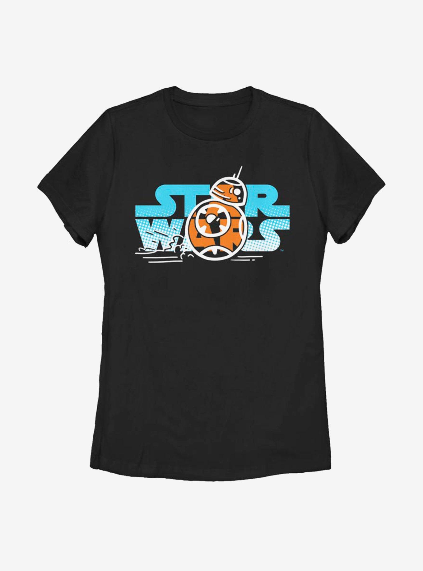 Star Wars Episode IX The Rise Of Skywalker BB-8 Foil Womens T-Shirt, , hi-res