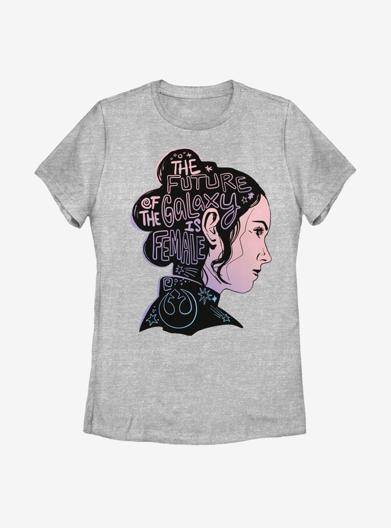 Star Wars Episode IX The Rise Of Skywalker Female Future Silhouette Womens T-Shirt, ATH HTR, hi-res