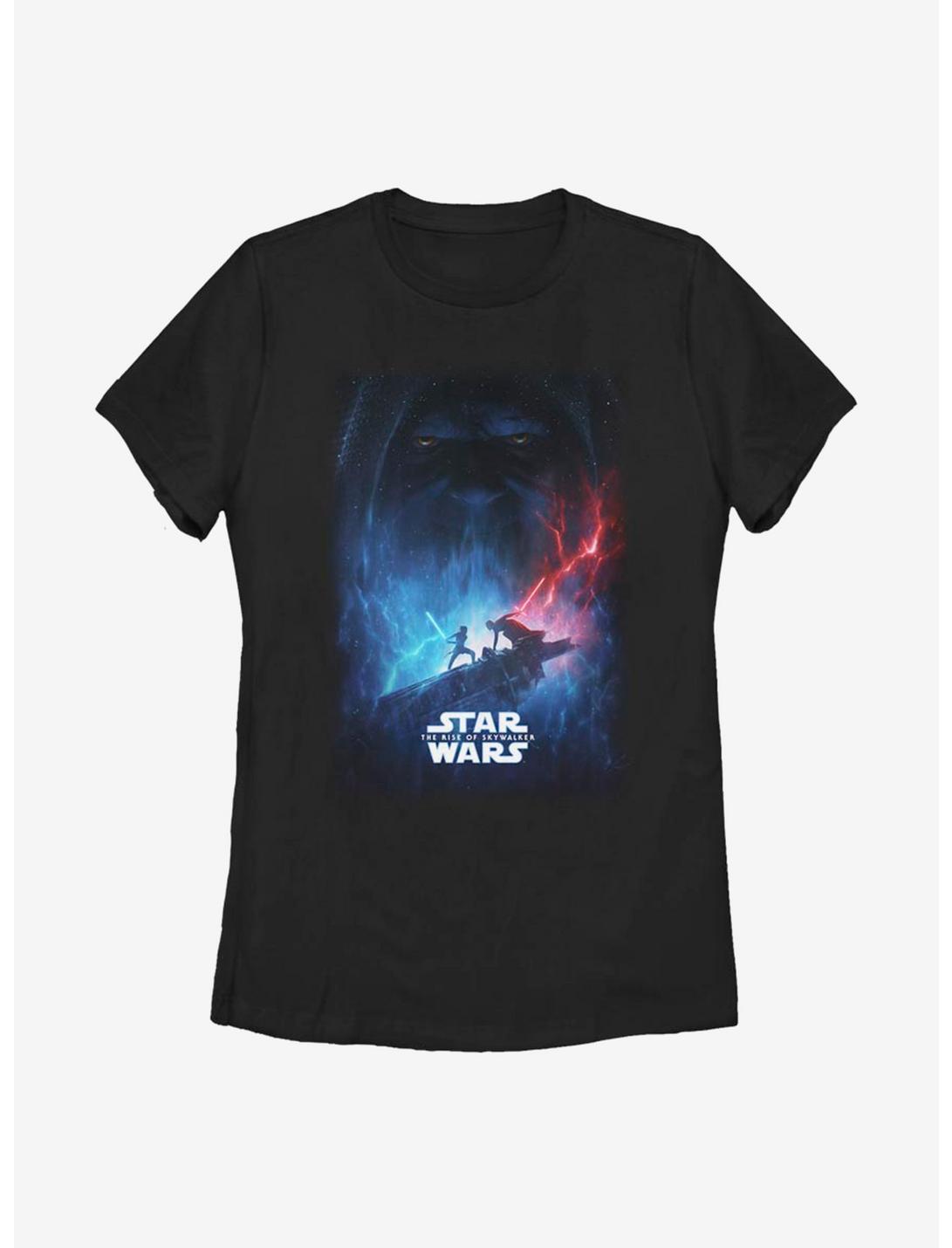 Star Wars Episode IX The Rise Of Skywalker Battle Poster Womens T-Shirt, BLACK, hi-res