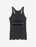Star Wars Episode IX The Rise Of Skywalker Classic Galaxy Logo Womens Tank Top, BLK HTR, hi-res