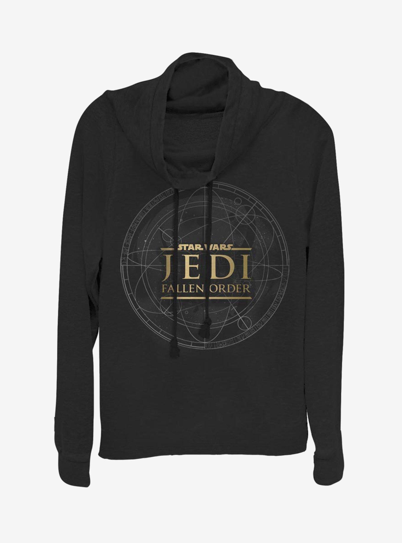 Star Wars Jedi Fallen Order Jedi Map Cowlneck Long-Sleeve Womens Top, , hi-res