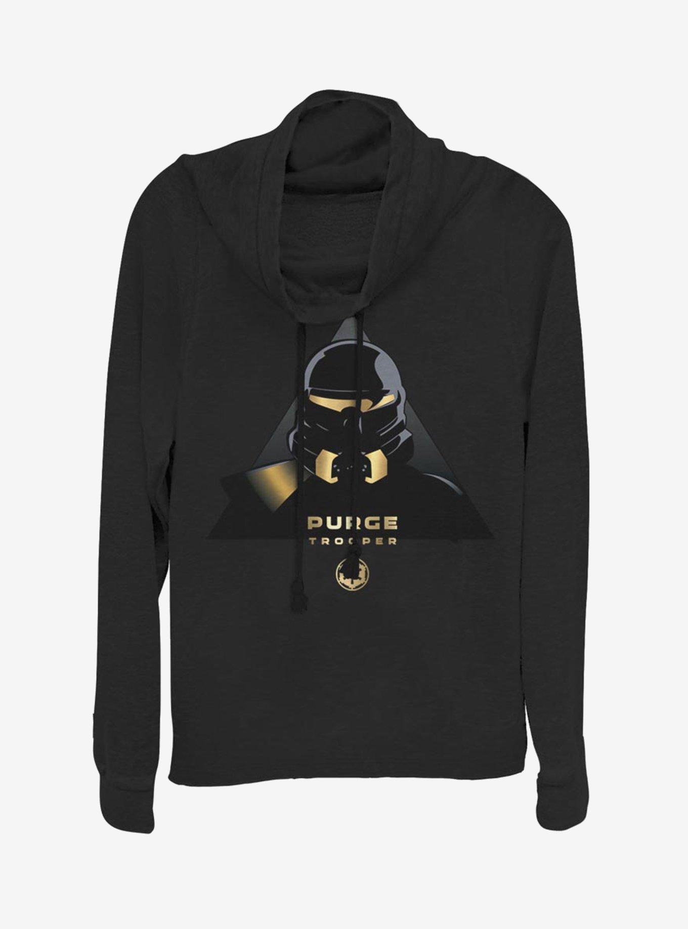 Star Wars Jedi Fallen Order Purge Trooper Gold Cowlneck Long-Sleeve Womens Top, , hi-res