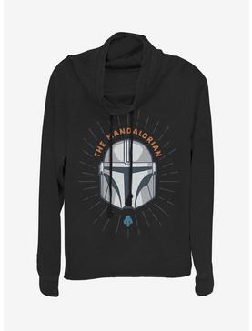 Plus Size Star Wars The Mandalorian Simple Shield Cowlneck Long-Sleeve Womens Top, , hi-res