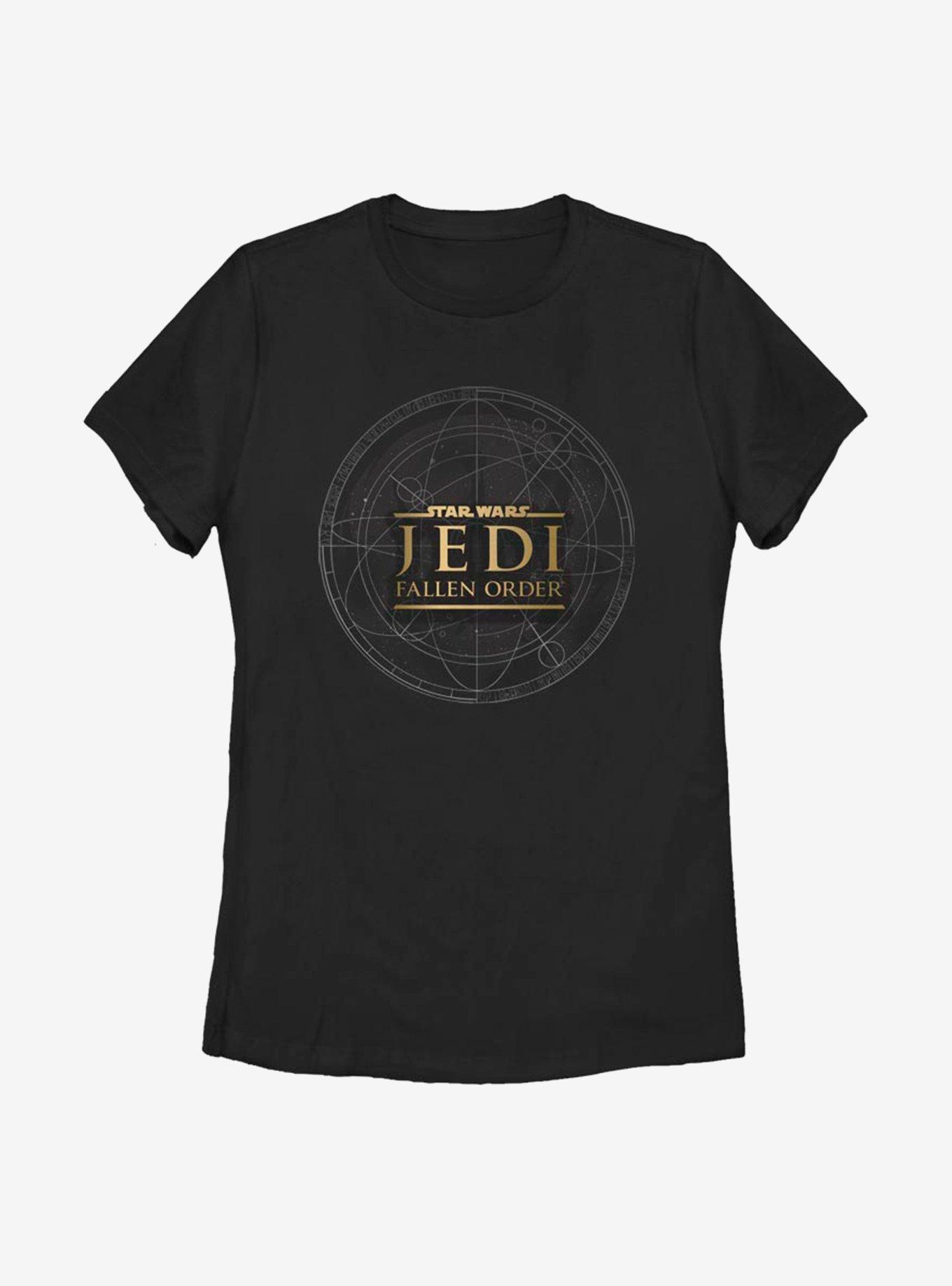 Star Wars Jedi Fallen Order Jedi Map Womens T-Shirt, BLACK, hi-res