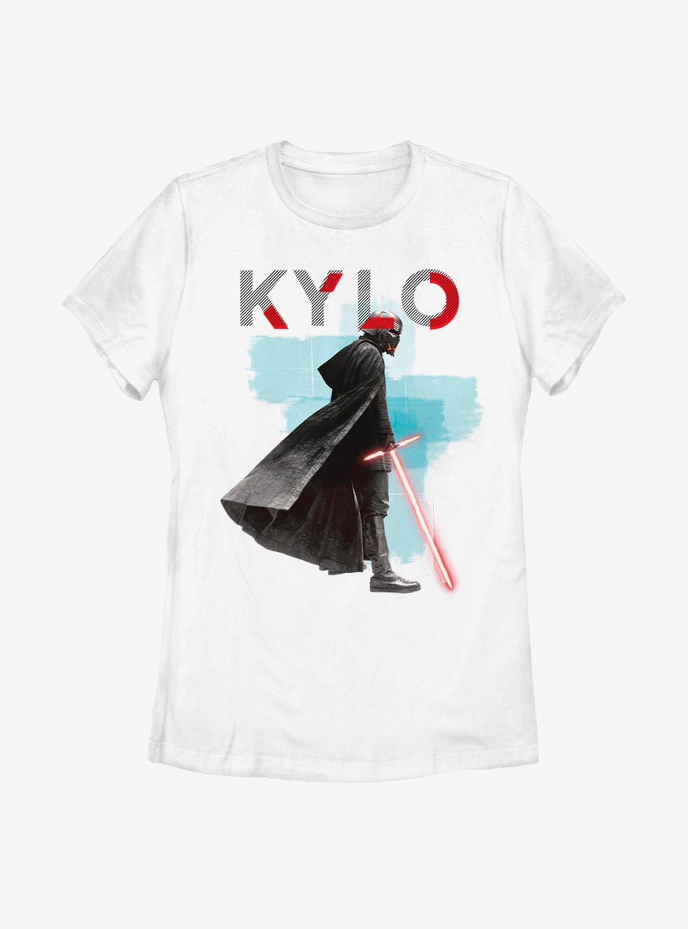 Star Wars Episode IX The Rise Of Skywalker Kylo Red Mask Womens T-Shirt, WHITE, hi-res