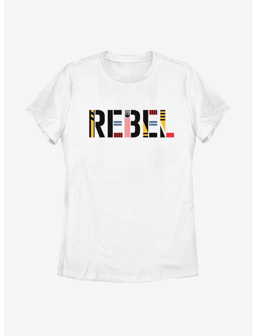 Star Wars Episode IX The Rise Of Skywalker Rebel Simple Womens T-Shirt, WHITE, hi-res