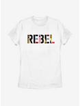 Star Wars Episode IX The Rise Of Skywalker Rebel Simple Womens T-Shirt, WHITE, hi-res