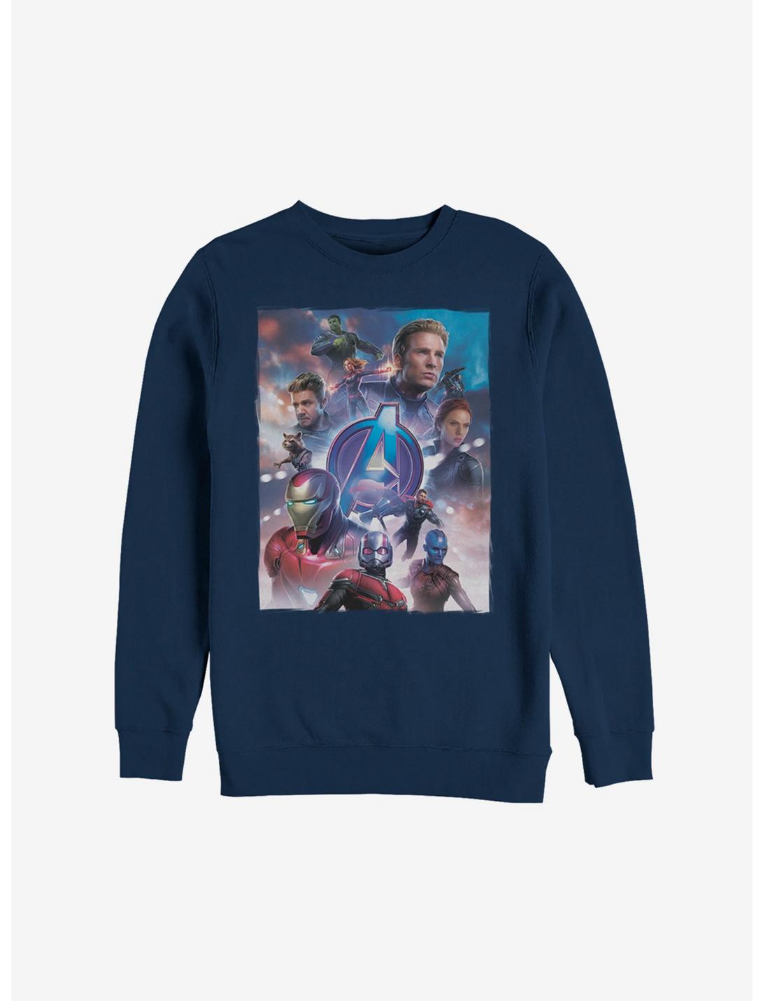 Marvel Avengers: Endgame Movie Poster Sweatshirt, NAVY, hi-res