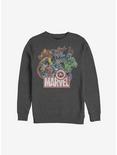 Marvel Avengers Comic Heroes Sweatshirt, CHAR HTR, hi-res