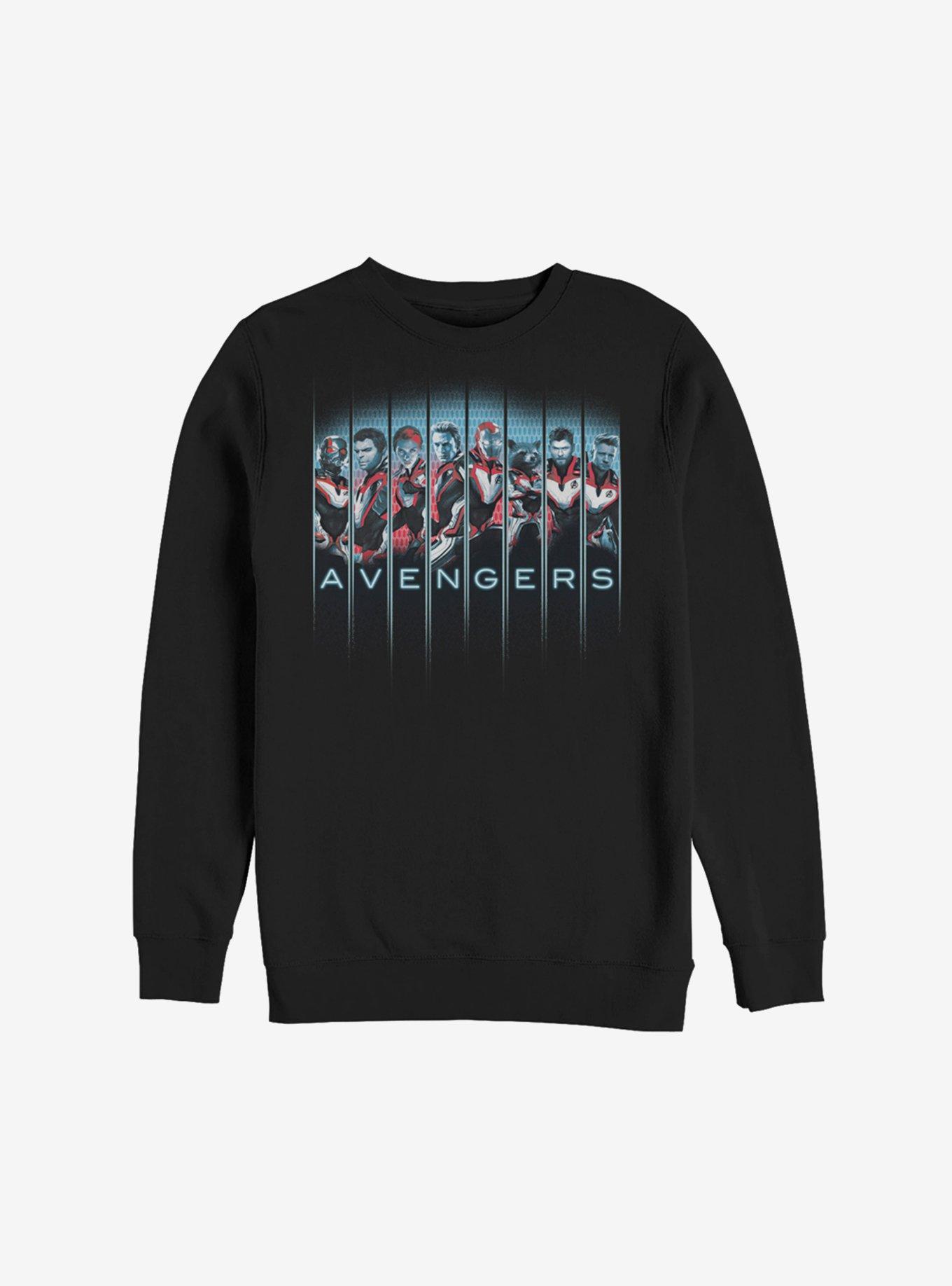 Marvel Avengers: Endgame Grid Panel Sweatshirt, BLACK, hi-res