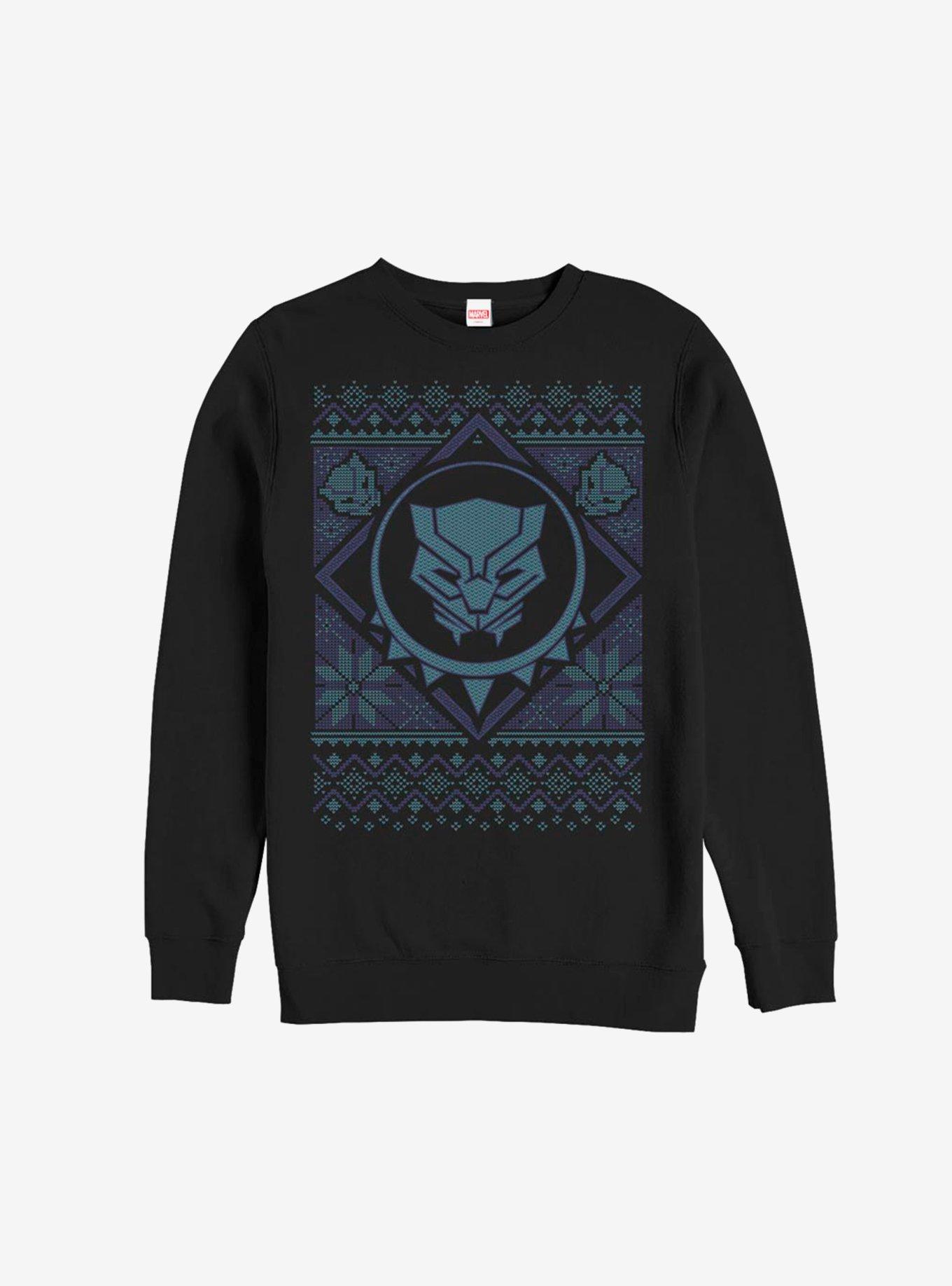 Marvel Black Panther Christmas Pattern Sweatshirt, , hi-res