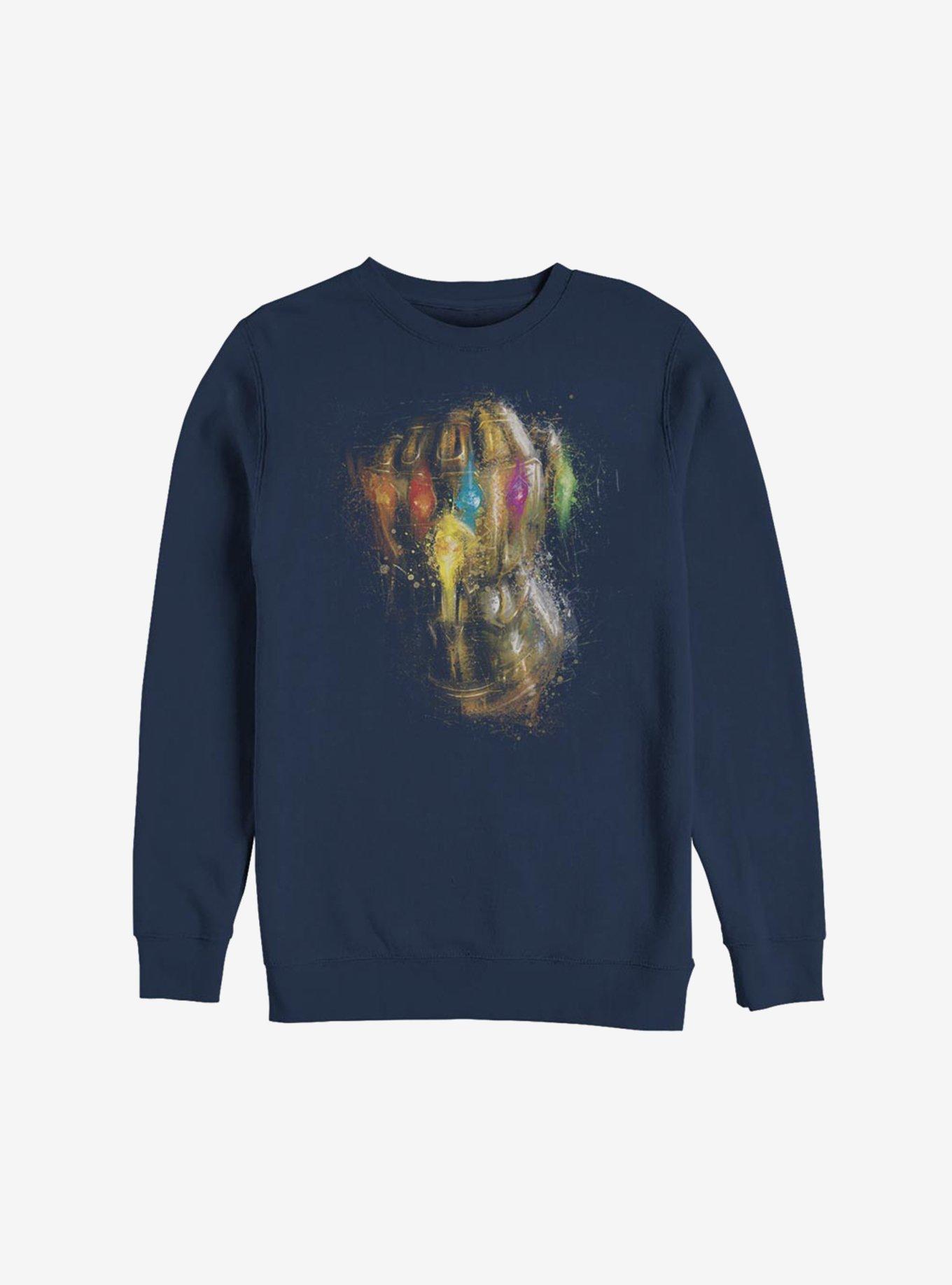 Marvel Avengers: Endgame Painted Glove Sweatshirt, NAVY, hi-res